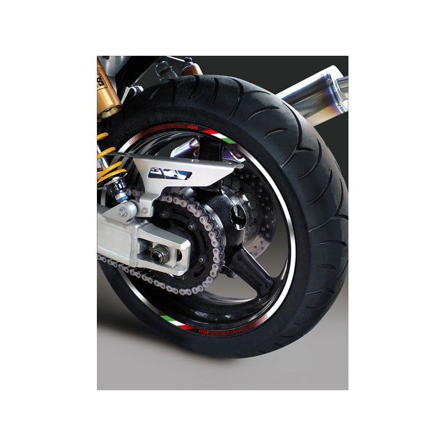 【メーカー直送】MDF 10mm幅 トリコローレリムストライプ ホワイトタイプ サイズ 18＆21インチ RIM-10M-T1WH-18&21 エムディーエフ ハブ・スポーク・シャフト 汎用