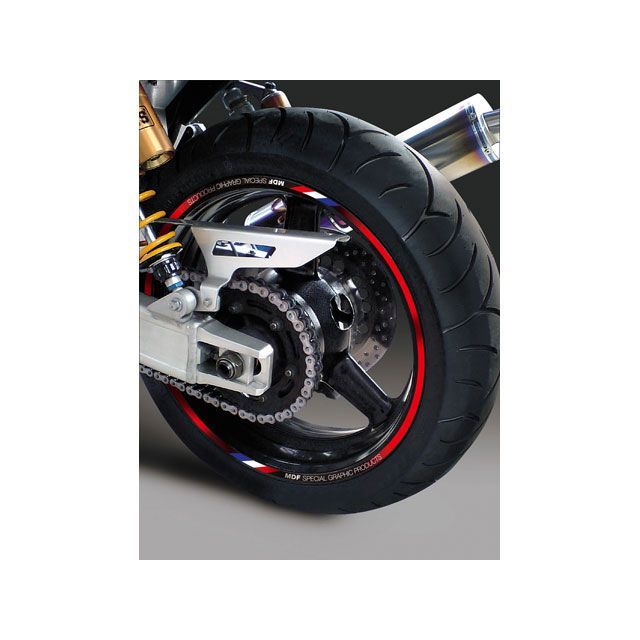 【メーカー直送】MDF 10mm幅 トリコロールリムストライプ レッドタイプ サイズ 19インチ RIM-10M-T5RD-19 エムディーエフ ハブ・スポーク・シャフト 汎用