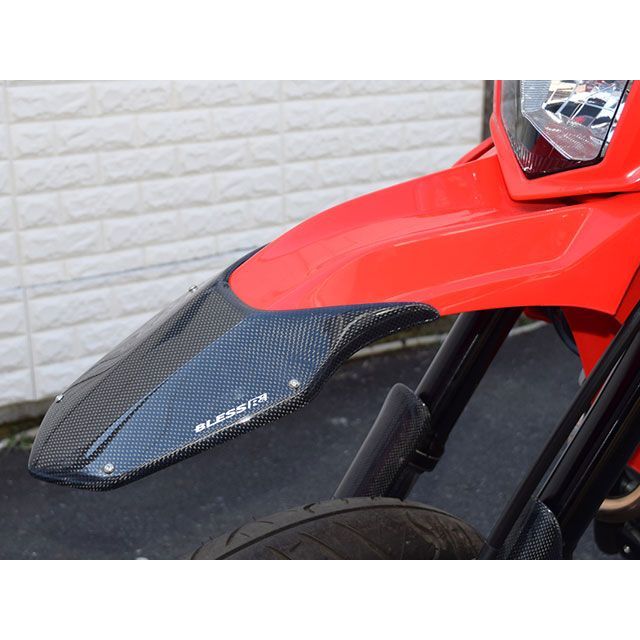 BLESS R’S カーボンフロントフェンダー トップカバー カラー クリア塗装品 HCM-01-002 ブレスアールズ フェンダー CRF250M