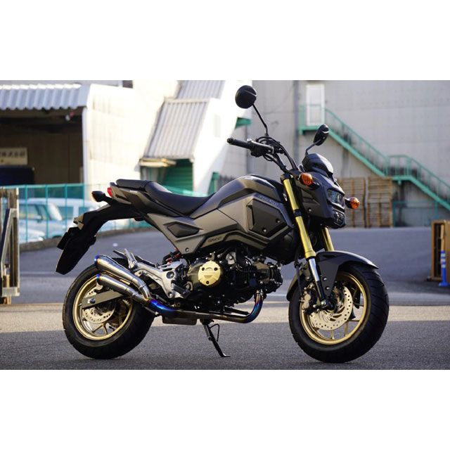 OVER RACING ツインメガホン ・16-222-23 オーバーレーシング マフラー本体 GROM｜パークアップ 店