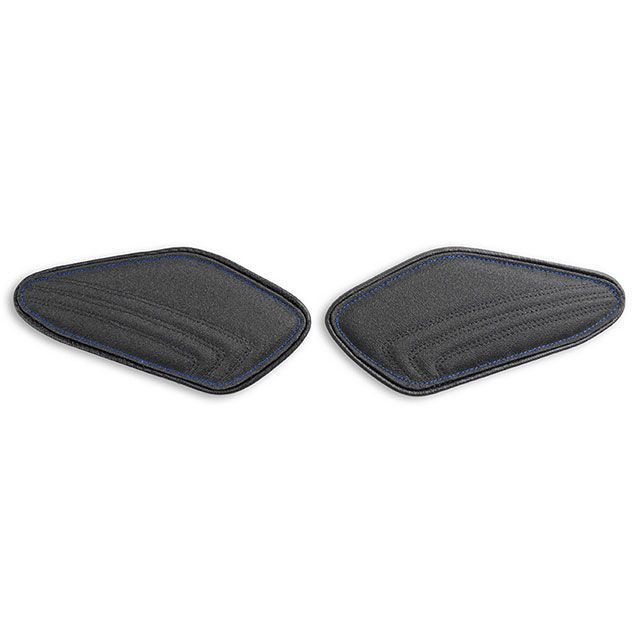 LUI MOTO タンクリーフ/Sport ニーグリップパッド カラー TEC-GRIP/CFブラック/ブルーステッチ LM-L0200124 ルイモト タンク関連パーツ S1000R S1000RR