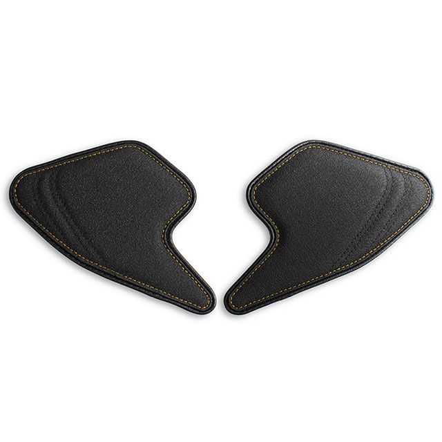 LUI MOTO タンクリーフ/Sport ニーグリップパッド カラー TEC-GRIP/CFブラック/イエローステッチ LM-L0300323 ルイモト タンク関連パーツ｜パークアップ 店
