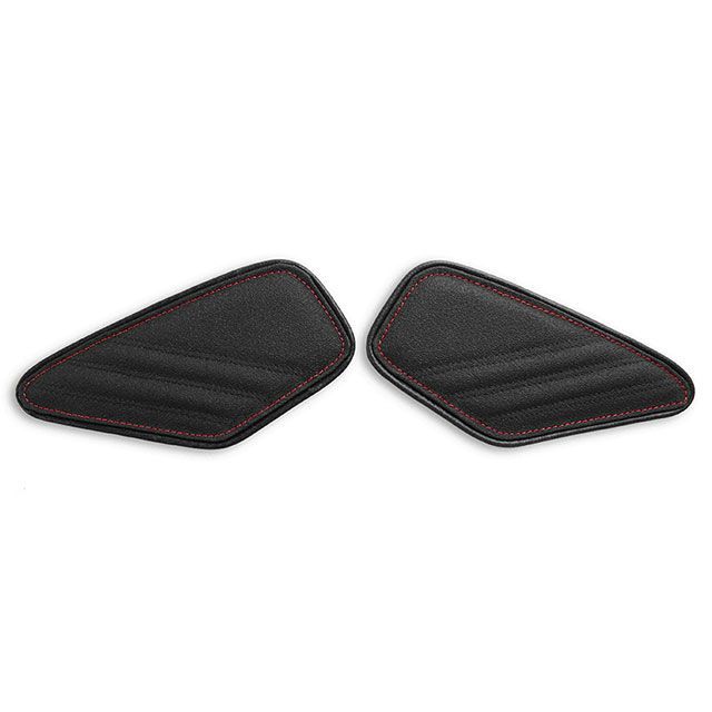 LUI MOTO タンクリーフ/Sport ニーグリップパッド カラー TEC-GRIP/CFブラック/レッドステッチ LM-L0500223 ルイモト タンク関連パーツ