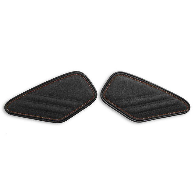 LUI MOTO タンクリーフ/Sport ニーグリップパッド カラー TEC-GRIP/CFブラック/オレンジステッチ LM-L0500226 ルイモト タンク関連パーツ