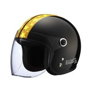 RIDEZ Jr STAR カラー パールブラック JAN_4527625093157 ライズ ジェットヘルメット｜パークアップ 店