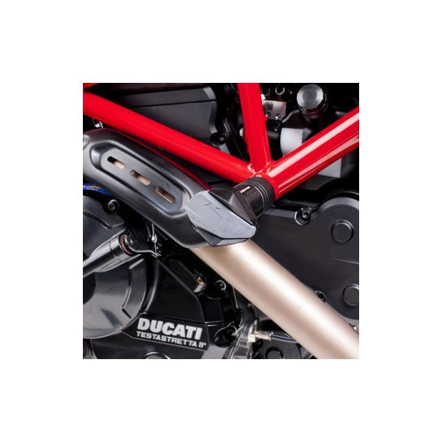 Puig クラッシュパッド R12-TYPE(ブラック) 6557N プーチ スライダー類 HYPER MOTARD/SP HYPERSTRADA|パークアップ 店