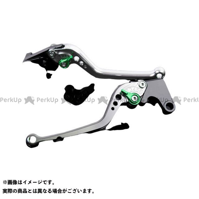SPEEDRA アルミビレットアジャストレバーセット スタンダードロング(レバー本体:シルバー) アジャスター グリーン BM0403655-GN SPEEDRA レバー S1000R S1000RR|パークアップ 店