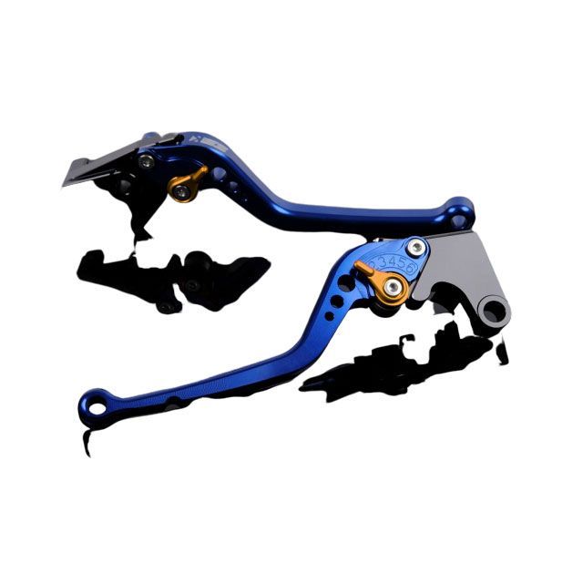 SPEEDRA アルミビレットアジャストレバーセット スタンダードロング(レバー本体:ブルー) アジャスター ゴールド DU0407231-GD SPEEDRA レバー HYPERMOTARD 939 SP HYPERMOTARD 821 SP|パークアップ 店