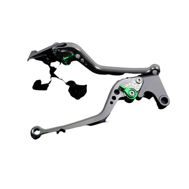 SPEEDRA アルミビレットアジャストレバーセット スタンダードロング（レバー本体：チタン） アジャスター グリーン DU0407233-GN SPEEDRA レバー HYPERMOTARD 939 SP HYPERMOTARD 821 SP｜パークアップ 店