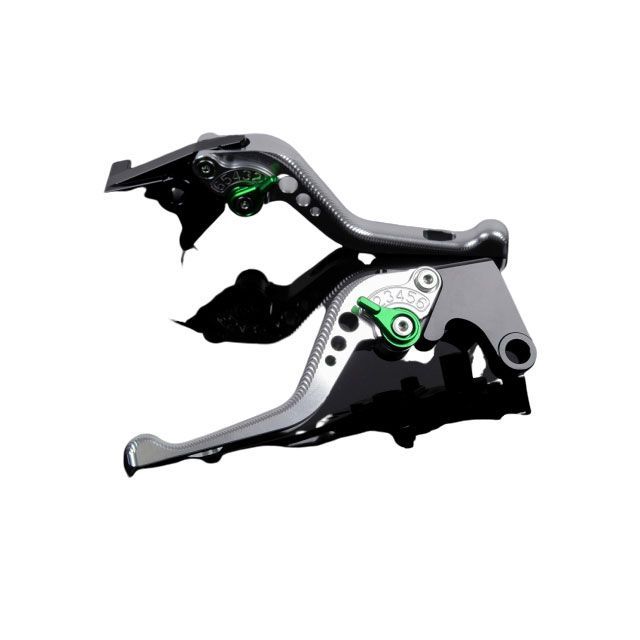 SPEEDRA アルミビレットアジャストレバーセット 3Dショート（レバー本体：シルバー） アジャスター グリーン HO0407054-GN SPEEDRA レバー CBR250RR
