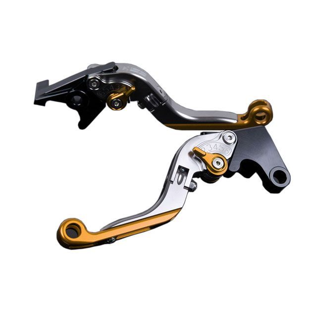 SPEEDRA アルミビレットアジャストレバーセット 可倒延長式（レバー本体：チタン） アジャスター ゴールド エクステンション ゴールド KA0406134-GDGD メーカー在庫あり SPEEDRA レバー｜パークアップ 店