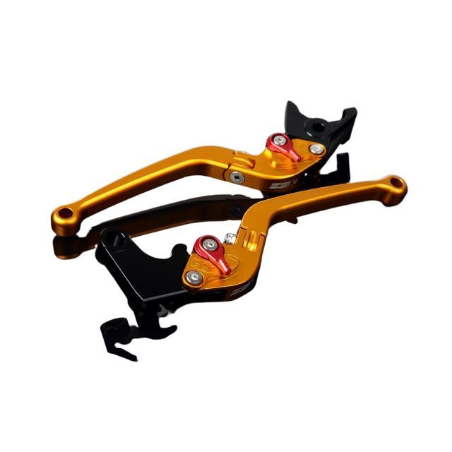 SPEEDRA アルミビレットアジャストレバーセット スタンダード可倒式(レバー本体:マットゴールド) アジャスター マットレッド LVAM061GD-RD SPEEDRA レバー HYPERMOTARD 939 SP HYPERMOTARD 821 …