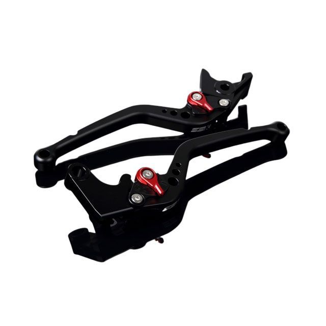 SPEEDRA アルミビレットアジャストレバーセット スタンダードロング（レバー本体：マットブラック） アジャスター マットレッド LVBM061BK-RD SPEEDRA レバー HYPERMOTARD 939 SP HYPERMOTARD 821 …