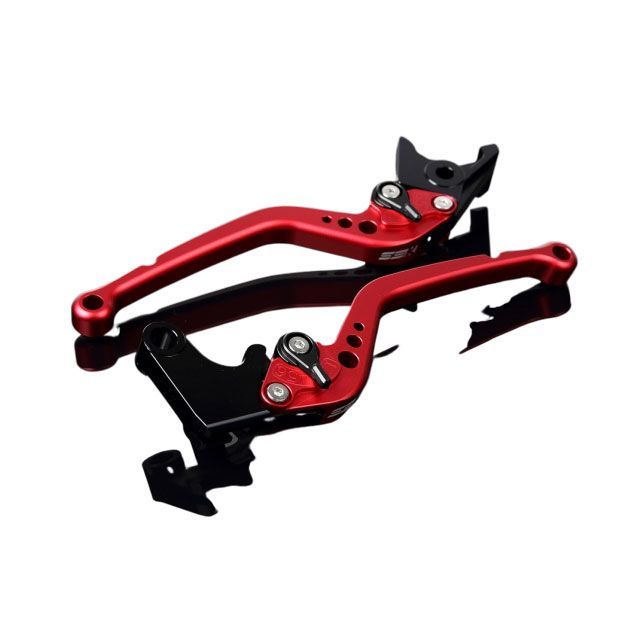 SPEEDRA アルミビレットアジャストレバーセット スタンダードロング（レバー本体：マットレッド） アジャスター マットブラック LVBM061RD-BK SPEEDRA レバー HYPERMOTARD 939 SP HYPERMOTARD 821 …
