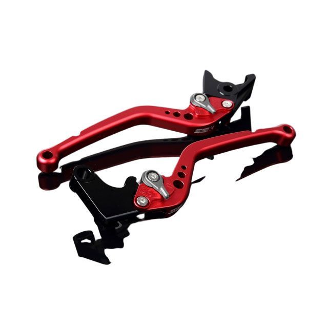 SPEEDRA アルミビレットアジャストレバーセット スタンダードロング（レバー本体：マットレッド） アジャスター マットチタン LVBM061RD-TM SPEEDRA レバー HYPERMOTARD 939 SP HYPERMOTARD 821 SP