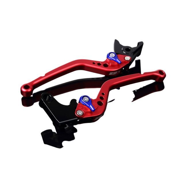 SPEEDRA アルミビレットアジャストレバーセット スタンダードロング（レバー本体：マットレッド） アジャスター マットブルー LVBM061RD-BE SPEEDRA レバー HYPERMOTARD 939 SP HYPERMOTARD 821 SP