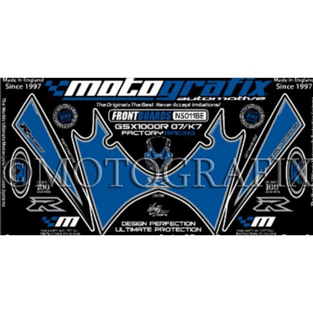 MOTOGRAFIX ボディパッド Front スズキ タイプ NS011B MT-NS011B モトグラフィックス ドレスアップ・カバー GSX-R1000｜パークアップ 店