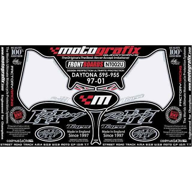 MOTOGRAFIX NT002U ボディパッド Front トライアンフ MT-NT002U モトグラフィックス ドレスアップ・カバー Daytona 595-955｜パークアップ 店
