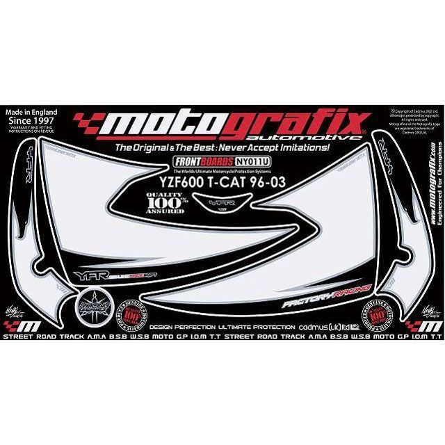 MOTOGRAFIX ボディパッド?FRONT MT-NY011U モトグラフィックス ドレスアップ・カバー YZF600 Thundercat｜パークアップ 店