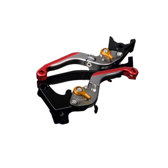 SPEEDRA アルミビレットアジャストレバーセット 可倒延長式（レバー本体：マットチタン） アジャスター マットゴールド エクステンション マットレッド LVGM004TM-GDRD メーカー在庫あり SPEEDRA レバー｜パークアップ 店