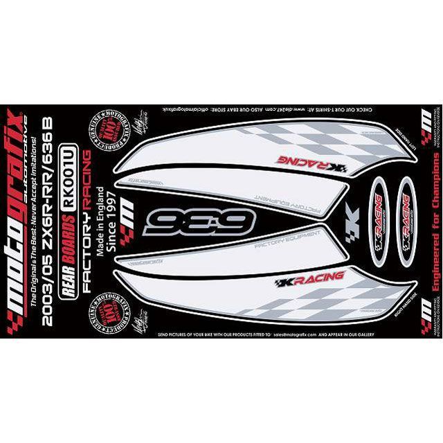 MOTOGRAFIX ボディパッド?REAR MT-RK001U モトグラフィックス ドレスアップ・カバー ZX-6R Ninja B Series｜パークアップ 店