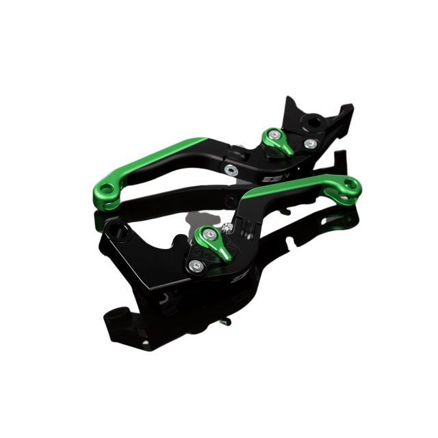 SPEEDRA アルミビレットアジャストレバーセット 可倒延長式(レバー本体:マットブラック) アジャスター マットグリーン エクステンション マットグリーン LVGM018BK-GNGN メーカー在庫あり SPEEDRA レバー|パークアップ 店