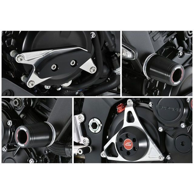 AGRAS レーシングスライダー 4点セット フレームφ50＋ジェネレーターA＋クラッチタイプ2 カラー ジュラコン/ブラック タイプ ロゴ無 342-302-013B アグラス スライダー類 KATANA