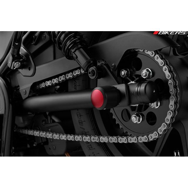 BIKERS H0446 RRアクスルプロテクター カラー レッド H0446-RED バイカーズ その他サスペンションパーツ Rebel250 Rebel500|パークアップ 店