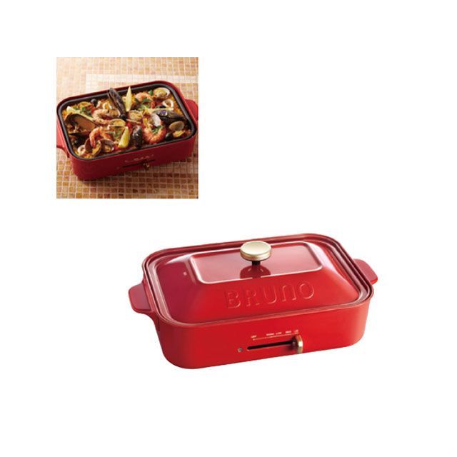 BRUNO コンパクトホットプレート BOE021-RD ブルーノ キッチン用品