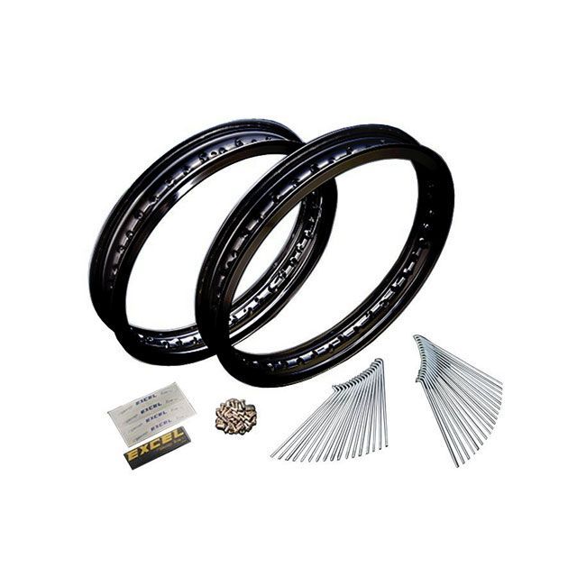 EXCEL RIM エキセルリム SR400 17インチキット タイプ：ロゴあり