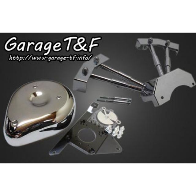T&F ティアドロップ＆プッシュロッドカバーセット ・DS400AC08 ガレージT&F エアクリーナー ドラッグスター400/クラシック