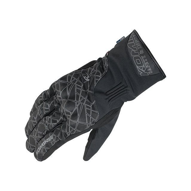 KOMINE 2019-2020秋冬モデル GK-830 AIR GEL ウィンターグローブ（クラッシュブラック） サイズ 3XL ・06-830 コミネ ウインターグローブ