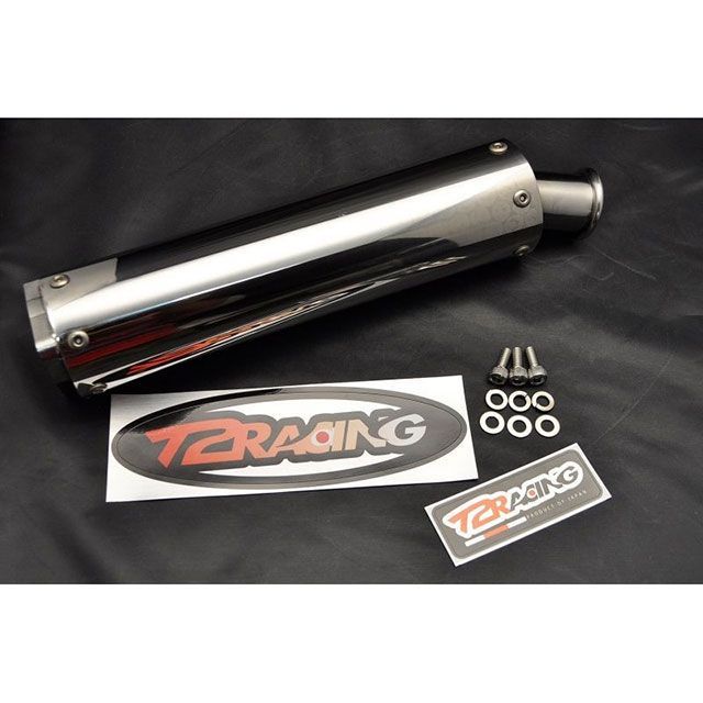 T2Racing MC28・89y純正用フルステンレスサイレンサー 仕様 左側 ステッカー 楕円タイプ T2-CB-S-010 T2レーシング インナーサイレンサー NSR250