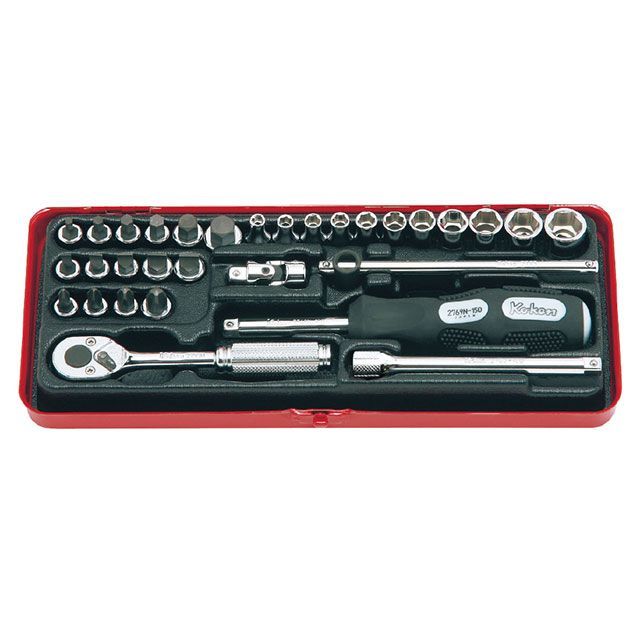 Ko-ken 2257M 31点組 1/4SQ ソケットレンチセット ケース付 2257M コーケン ハンドツール