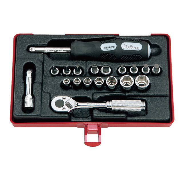 Ko-ken 2275 19点組 1/4SQ ソケットレンチセット ケース付 2275 コーケン ハンドツール 11,610円