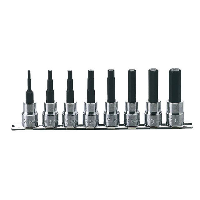 Ko-ken RS3010M/8-L100 8点組 3/8SQ ヘックスビットソケット全長100粍・線路仕掛ける RS3010M/8-L100 製造業者店卸し資産あり コーケン お手々物の具