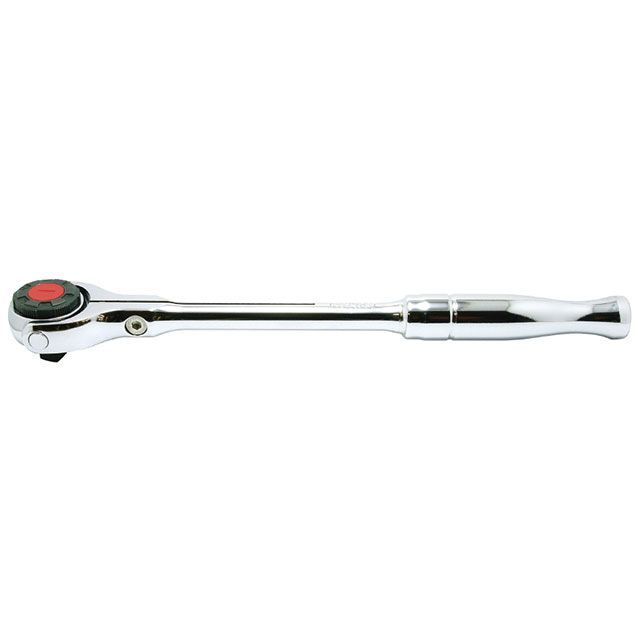 Ko-ken 3776P 3/8SQ スイベルヘッドラチェットハンドル ポリッシュグリップ 全長280mm 3776P コーケン ハンドツール