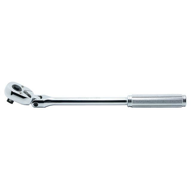 Ko-ken 3774NB 3/8SQ うしろ押し名取り草式首振ラチェットハンドル ローレットグリップ 全長265粍 3774NB コーケン お手手物の具