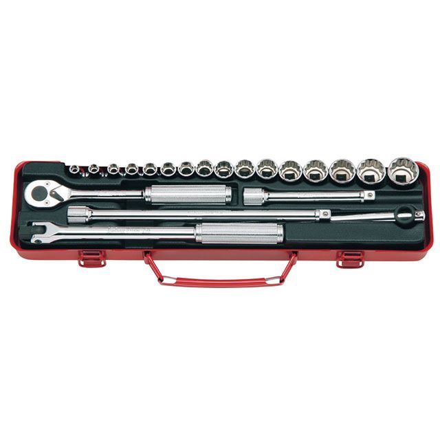 Ko-ken 3206M 21点組 3/8SQ ラチェットソケットセット 入れもの付 3206M コーケン 御手々手道具