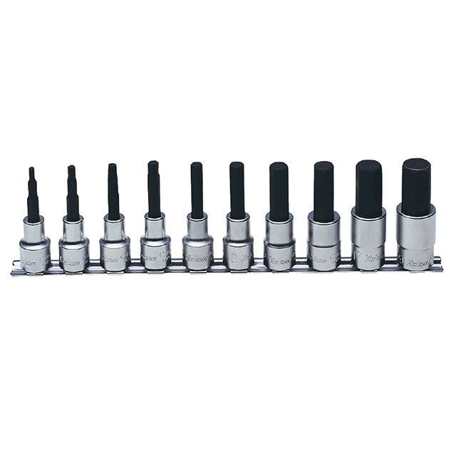 Ko-ken RS4010M/10-L50 10点組 1/2SQ ヘックスビットソケット 全長50粍・線路仕掛ける RS4010M/10-L50 コーケン お手々物の具