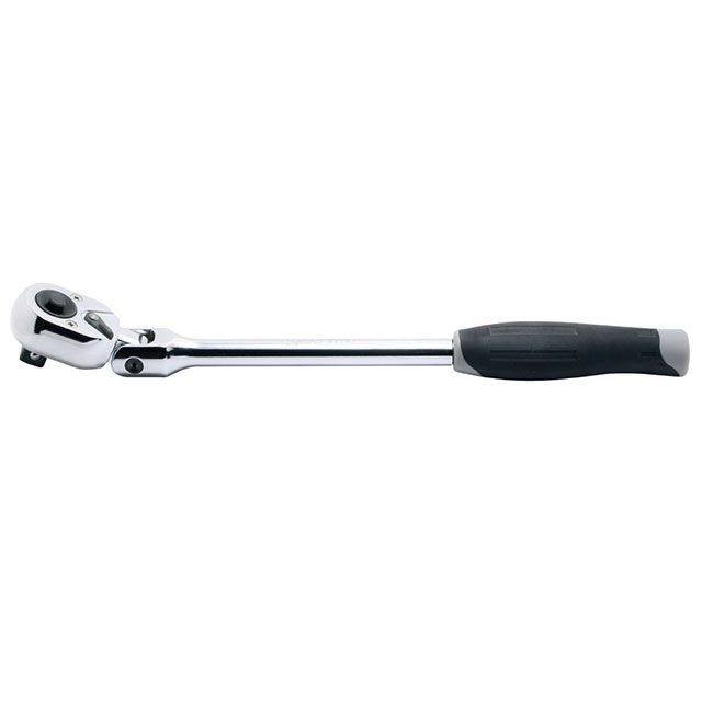 Ko-ken 4774JB 1/2SQ プッシュボタン式首振ラチェットハンドル 樹脂グリップ 全長330mm 4774JB コーケン ハンドツール