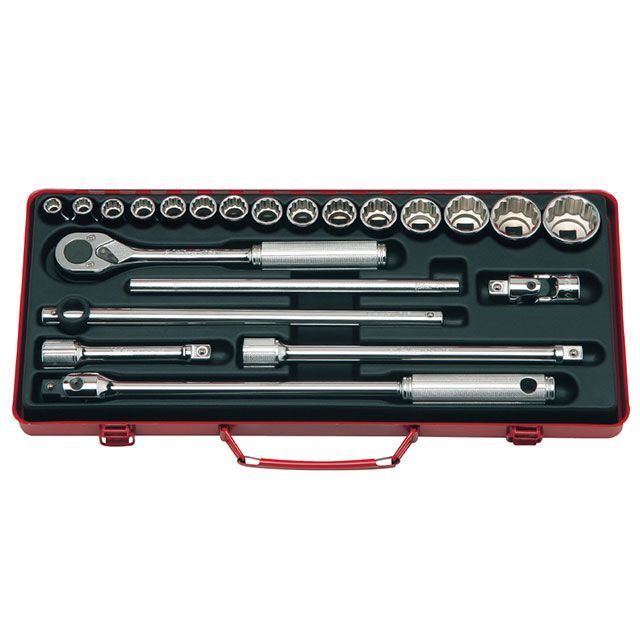 Ko-ken 4244A 22点組 1/2SQ ラチェット・12角ソケット インチサイズセット ケース付 4244A コーケン ハンドツール|パークアップ 店