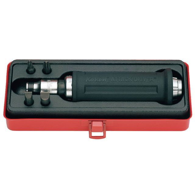 Ko-ken AG318A 6点組 3/8SQ 殴り込み１番ウッド 手持ち部分付・ビット仕かける 入れもの付 AG318A コーケン お手手物の具