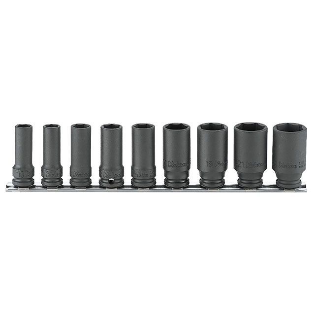 Ko-ken RS13301X/9 9点組 3/8SQ 差しひびき6角セミディープソケット 薄肉手合い・線路仕掛ける RS13301X/9 コーケン お手々物の具