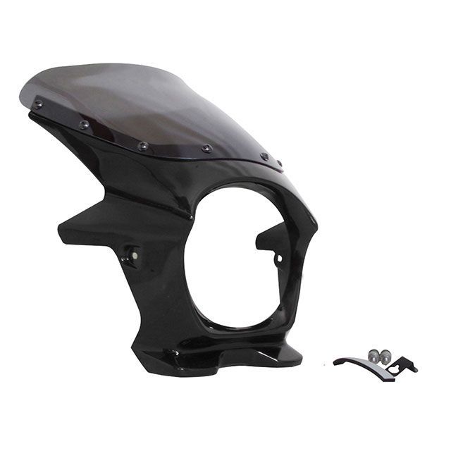 WW Z900RS用ビキニカウル メタリックディアブロブラック AEROスクリーン仕様 スモーク ds-06aero-4 ワールドウォーク カウル・エアロ Z900RS|パークアップ 店
