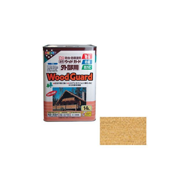 asahipen ウッドガード 外部用 14L(クリヤ) AP900096 アサヒペン 日用品