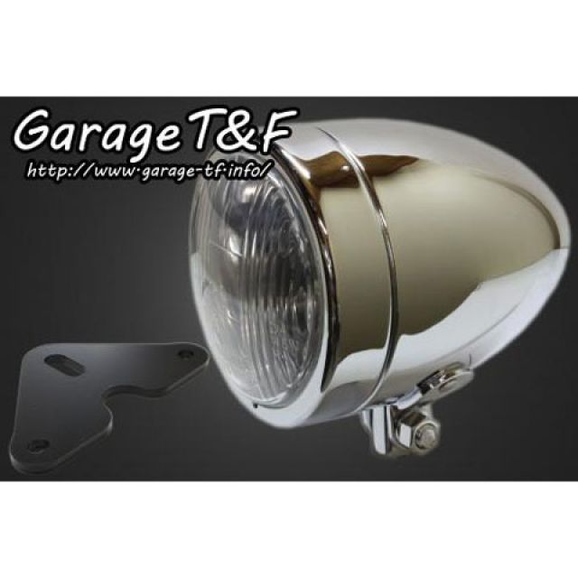 T&F 4インチスリムライト（ロング）＆ライトステー（タイプF）キット ・GT250HL06 ガレージT&F ヘッドライト・バルブ グラストラッカー グラストラッカービッグボーイ｜パークアップ 店