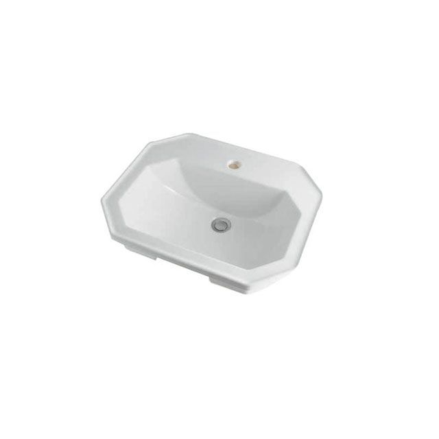 kakudai DU-0476580000 角型洗面器/1ホール DU-0476580000 カクダイ 日用品