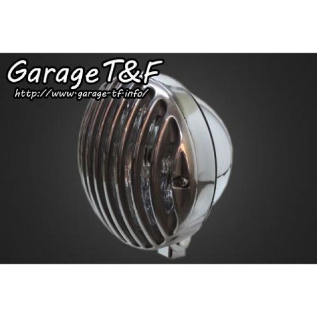 T&F 5.75インチバードゲージヘッドライト ヘッドライト メッキ ゲージ ポリッシュ ・HL36 ガレージT&F ヘッドライト・バルブ 汎用