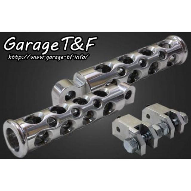T&F コンバットフットペグ セット内容 リアセット カラー ポリッシュ 年式 2001-2008年 ・SHA400FP24B ガレージT&F ステップ シャドウ400